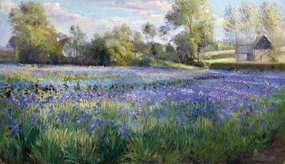 Geflecktes Licht auf dem Irisfeld, 1991 von Timothy Easton